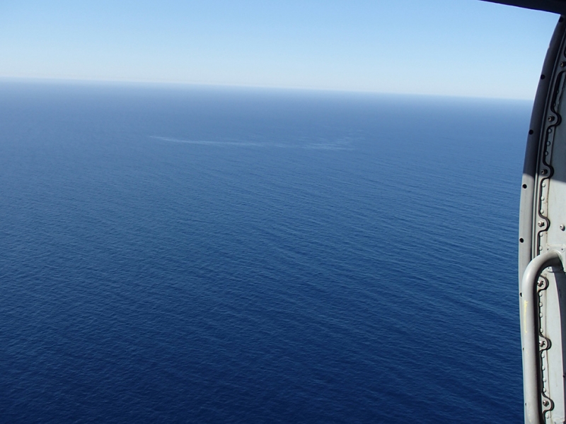 An aerial view of the sheen.