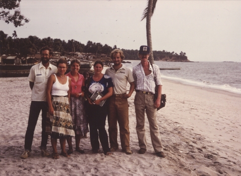 A group of people on a boat.