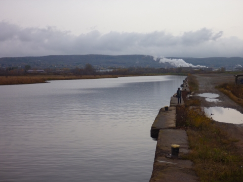 A river. 