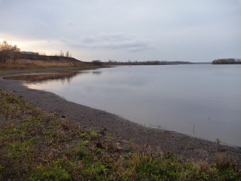 A river. 