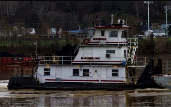 A sinking vessel. 