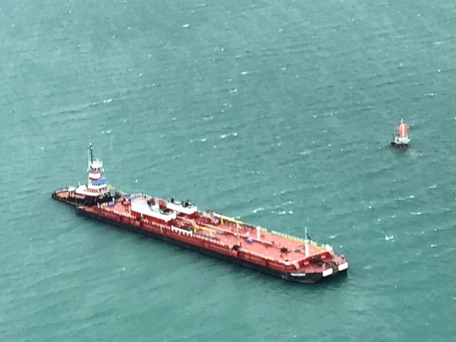 A barge.