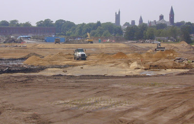 A dirt landscape. 