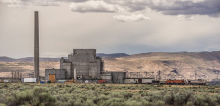 An industrial site.
