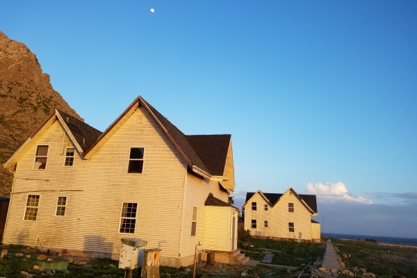 Two buildings. 