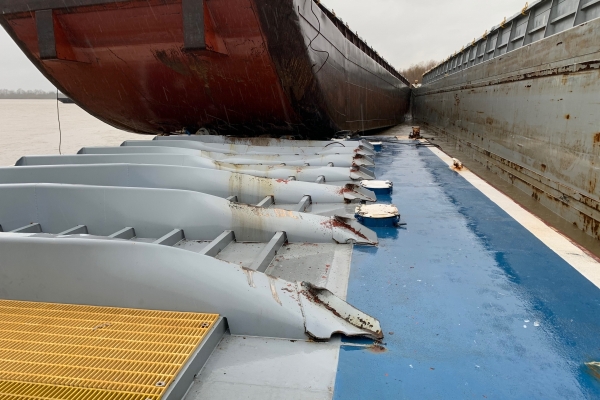 A damaged vessel. 